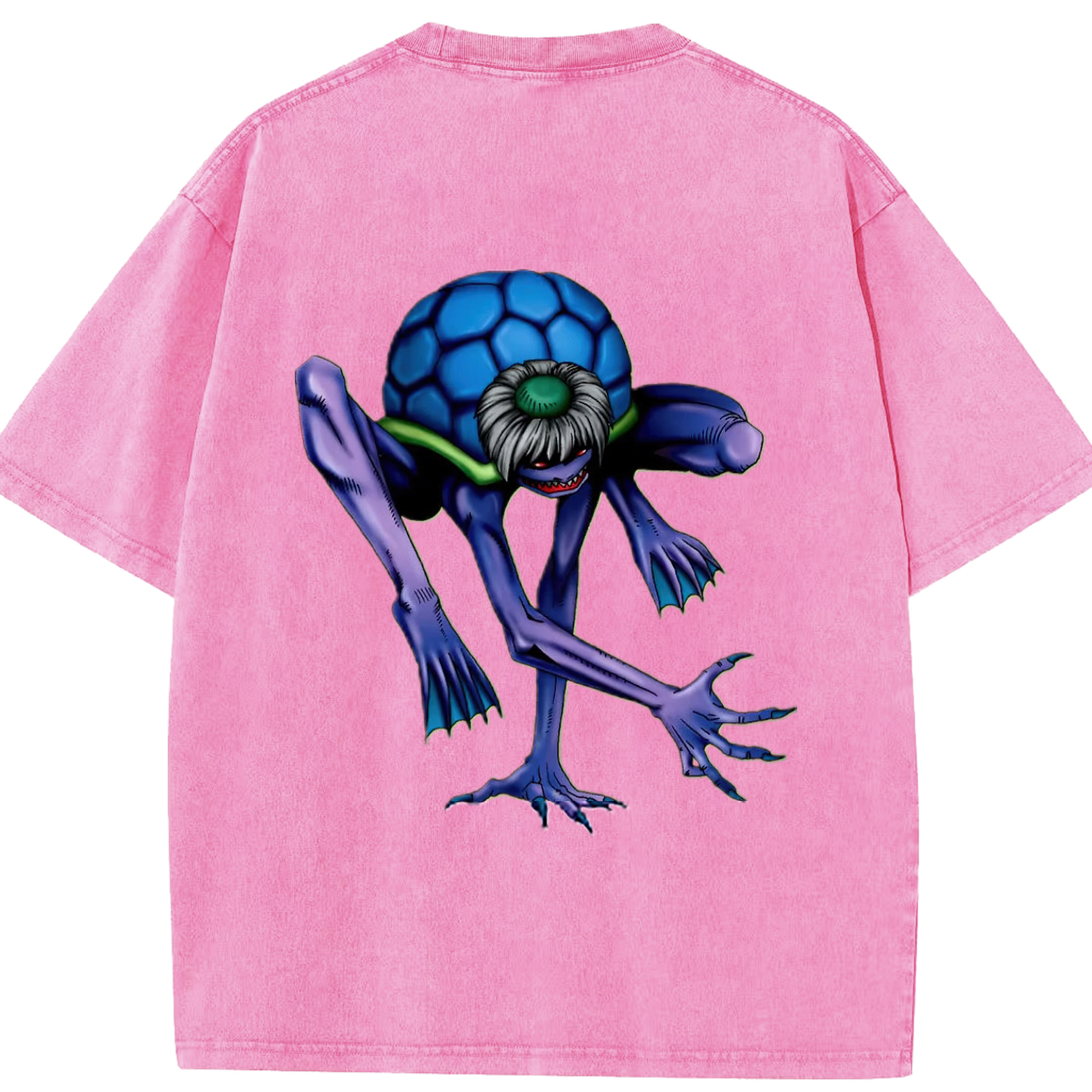 （画像用） 遊☆戯☆王 Yu-Gi-Oh! 綿100% ヴィンテージ風 半袖Tシャツ（背面プリント）